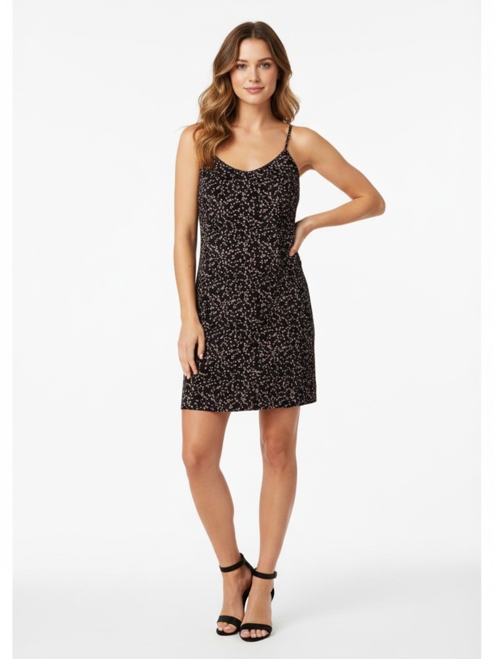 Ana | Floral front tie floral spaghetti strap sun dress size small